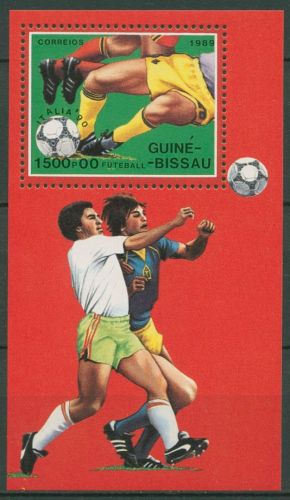 Guinea-Bissau 1989 Fußball-WM in Italien Block 281 postfrisch (C41529)