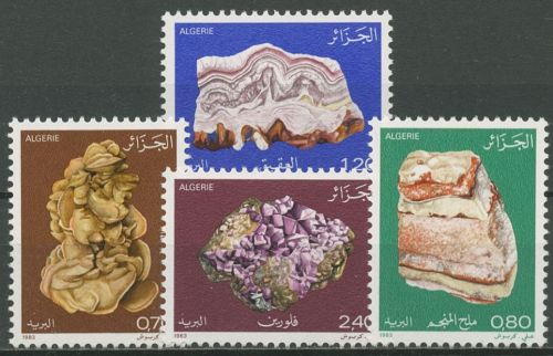 Algerien 1983 Mineralien Achat Amethyst Marmor 821/24 postfrisch