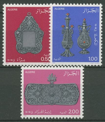 Algerien 1983 Silberschmiedekunst Spiegel Gürtelschnalle 816/18 postfrisch