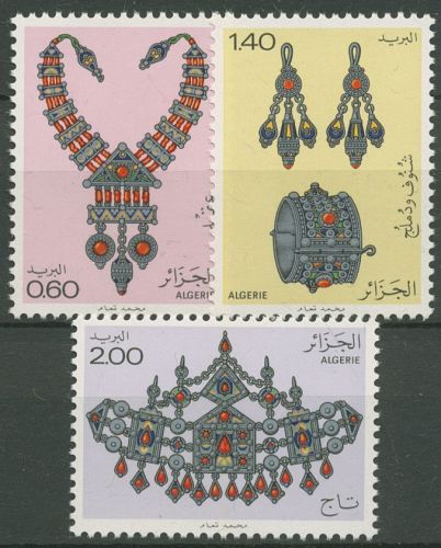 Algerien 1980 Schmuck Halskette Ohrringe 763/65 postfrisch