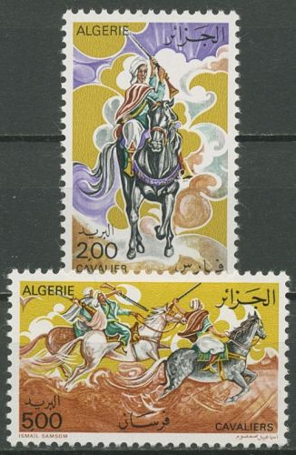 Algerien 1977 Kavallerie Reiter Pferde 709/10 postfrisch