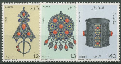 Algerien 1978 Juwelierkunst Armreifen Brosche 731/33 postfrisch