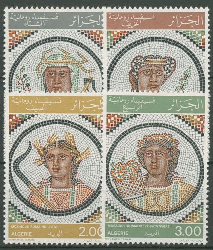 Algerien 1977 Römische Mosaiken Vier Jahreszeiten 701/04 postfrisch