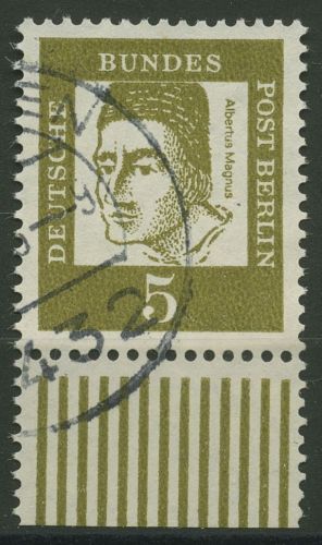 Berlin 1961 Bedeutende Deutsche mit Unterrand 199 UR gestempelt