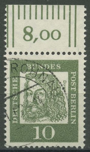 Berlin 1961 Bedeutende Deutsche mit Oberrand 202 OR gestempelt