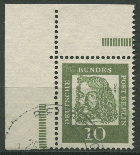Berlin 1961 Bed. Deutsche Ecke 1 aus MHB 202 ER 3.2 B/E gestempelt