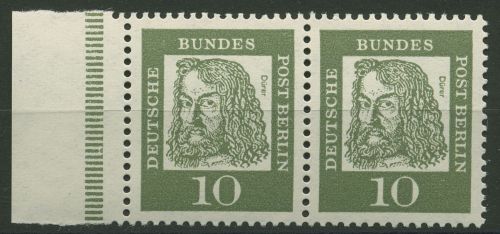 Berlin 1961 Bedeutende Deutsche Dürer aus MHB 202 waag. Paar postfrisch