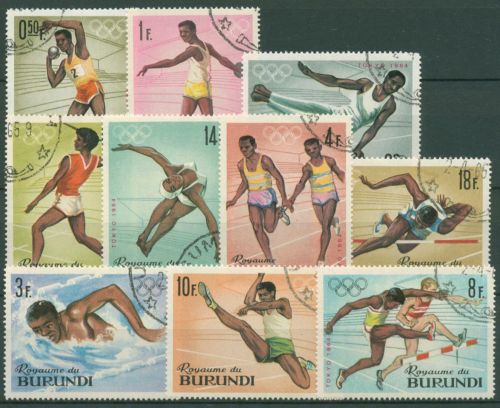 Burundi 1964 Olympische Sommerspiele in Tokio 125/34 A gestempelt