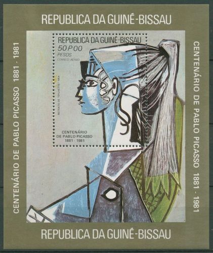 Guinea-Bissau 1981 Gemälde von Pablo Picasso Block 201 A postfrisch (C28994)