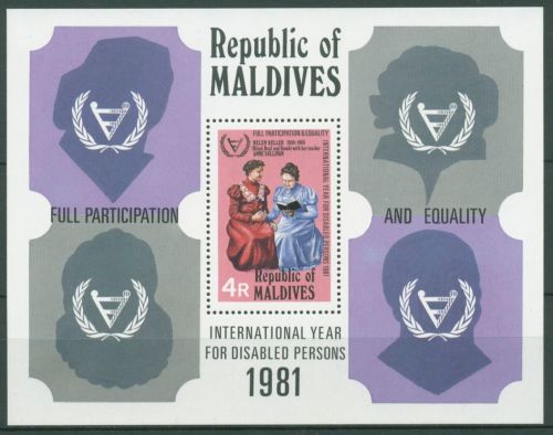 Malediven 1981 Jahr der Behinderten Block 78 postfrisch (C64159)