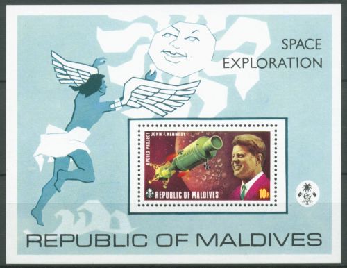 Malediven 1973 Apollo-Raumschiff Kennedy Block 20 A postfrisch (C64168)