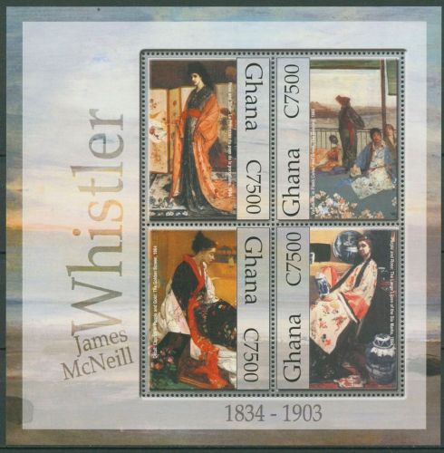 Ghana 2004 Gemälde von Whistler 3636/39 K postfrisch (C41631)