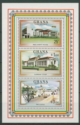 Ghana 1980 Ein J. Dritte Republik Regierungsgebäude Block 85 postfrisch (C41623)
