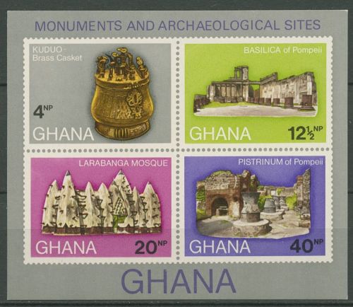 Ghana 1970 Archäologische Funde Block 41 postfrisch (C41620)