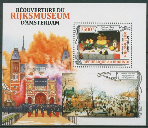 Burundi 2013 Reichsmuseum Amsterdam Gemälde Block 357 postfrisch (C41657)
