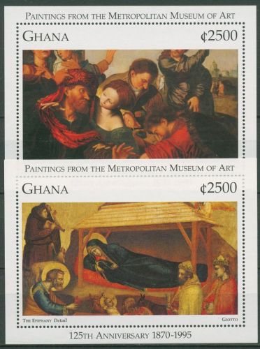 Ghana 1996 Metropolitan Museum of Art New York Block 293/94 postfrisch (C41665)