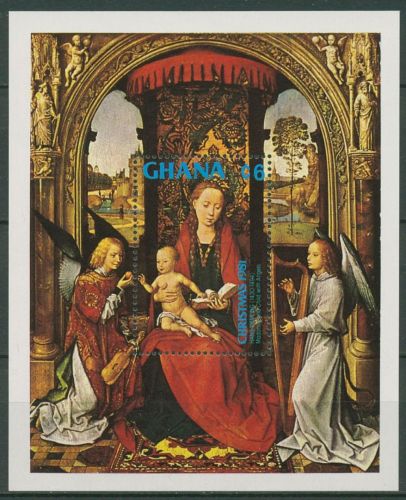 Ghana 1981 Weihnachten Gemälde Madonna Block 92 postfrisch (C41674)