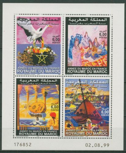 Marokko 1999 Marokkanisches Jahr in Frankreich 1343/46 K postfrisch (C41661)