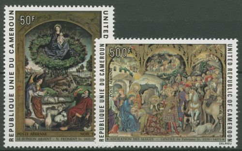 Kamerun 1975 Weihnachten Gemälde 814/15 postfrisch