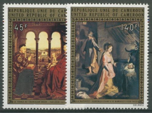 Kamerun 1973 Weihnachten Gemälde 758/59 postfrisch