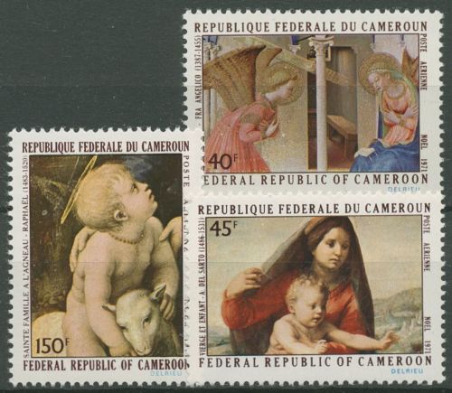 Kamerun 1971 Weihnachten Gemälde 675/77 postfrisch