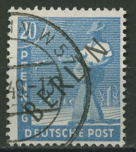 Berlin 1948 Schwarzaufdruck 8 gestempelt geprüft