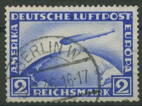 Dt. Reich 1928 Luftschiff Zeppelin 423 gestempelt, Zahnfehler, Mängel (R80597)