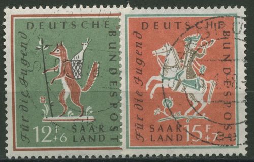 OPD Saarbrücken 1958 Jugend: Volkslieder 433/34 gestempelt