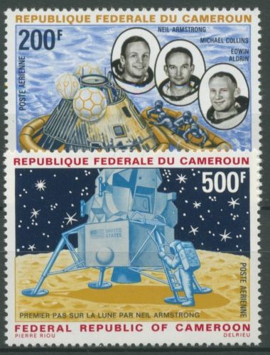 Kamerun 1969 Apollo 11 Erste bemannte Mondlandung 600/01 postfrisch