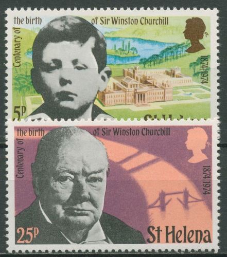 St. Helena 1974 100. Geburtstag von Winston Churchill 272/73 postfrisch