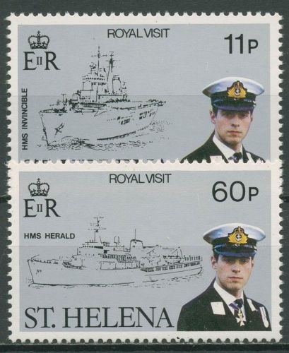 St. Helena 1984 Schiffe Besuch von Prinz Andrew 400/01 postfrisch