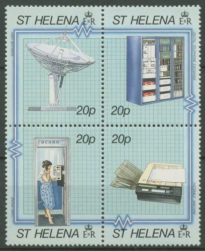St. Helena 1990 Entwicklung der Telekommunikation 530/33 ZD postfrisch