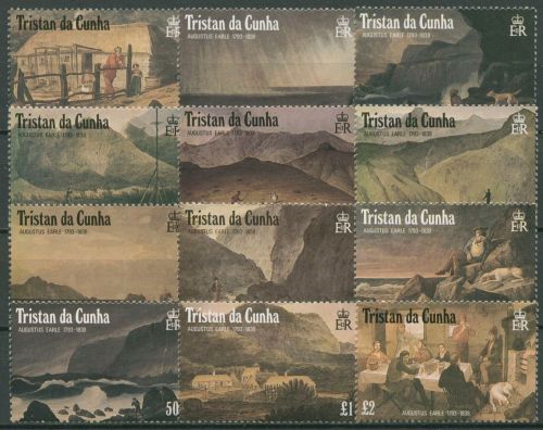 Tristan da Cunha 1988 Gemälde Landschaften 456/67 postfrisch