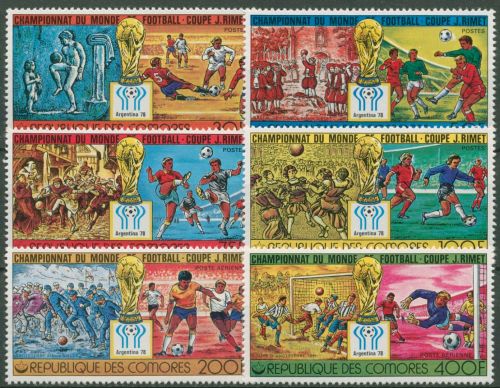 Komoren 1978 Fußball-WM Argentinien Spielszenen Pokal 384/89 A postfrisch