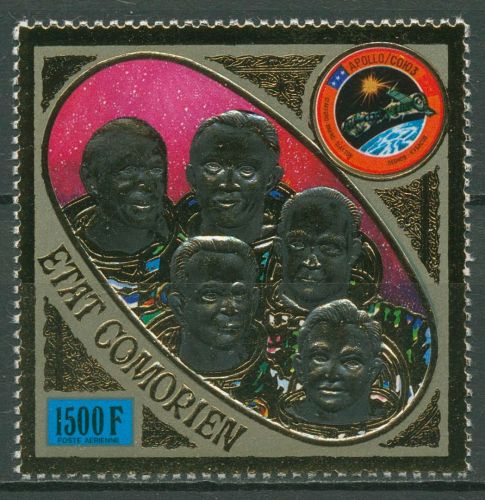 Komoren 1975 Raumfahrtprogramm Apollo Sojus Astronauten 255 A postfrisch