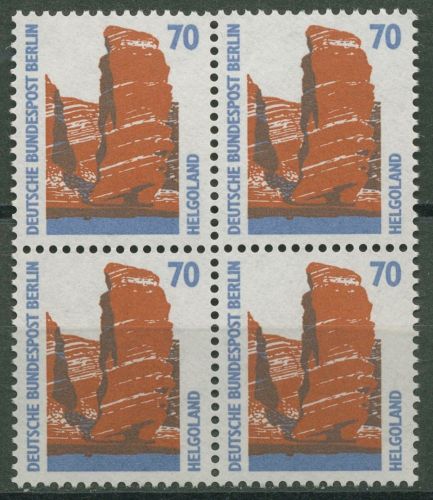 Berlin 1990 Sehenswürdigkeiten SWK 874 4er-Block postfrisch