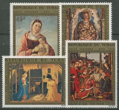 Tschad 1972 Weihnachten Gemälde 614/17 postfrisch