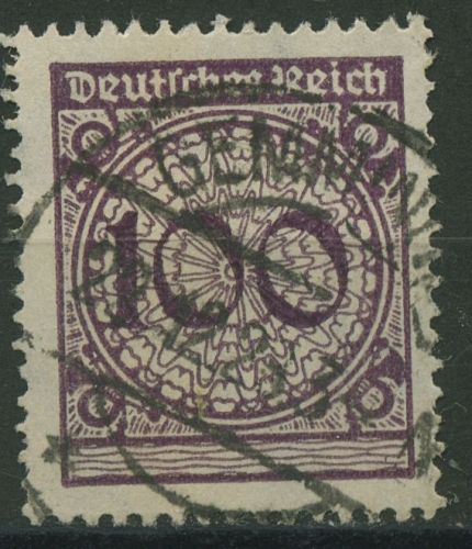 Deutsches Reich 1923 Freimarke: Korbdeckelmuster 343 TOP-Stempel
