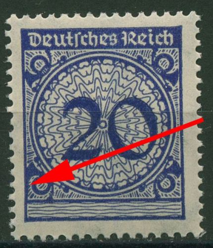 Deutsches Reich 1923 Plattenfehler Parallelerscheinung 341 PE I postfrisch
