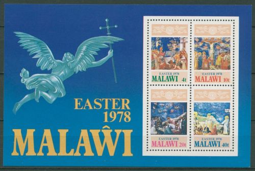 Malawi 1978 Ostern Gemälde Block 51 postfrisch (C41743)