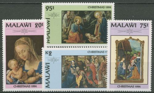 Malawi 1994 Weihnachten Gemälde 645/48 postfrisch
