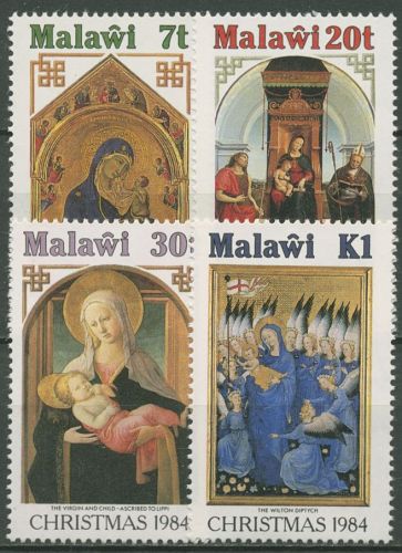 Malawi 1984 Weihnachten Gemälde 437/40 postfrisch