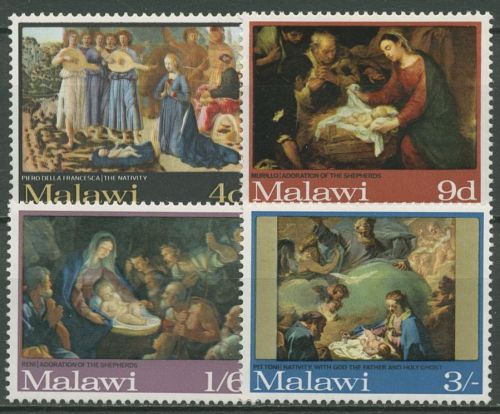 Malawi 1968 Weihnachten Gemälde 88/91 A postfrisch