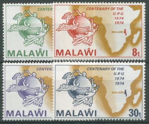 Malawi 1974 100 Jahre Weltpostverein UPU 216/19 postfrisch