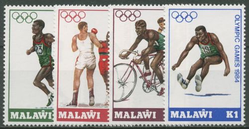 Malawi 1984 Olympische Sommerspiele Los Angeles 428/31 postfrisch