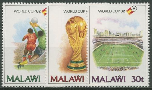 Malawi 1982 Fußball-WM in Spanien Pokal 380/82 postfrisch