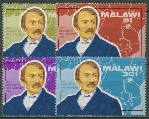 Malawi 1973 100. Todestag des Forschers David Livingstone 199/02 postfrisch