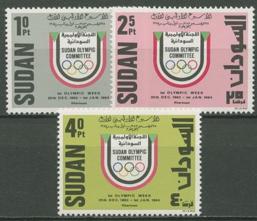 Sudan 1984 Olympische Woche Khartum 373/75 postfrisch