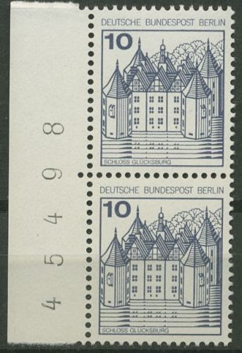 Berlin 1977 Burgen & Schlösser mit Bogennummer 532 Paar Bg.-Nr. postfrisch