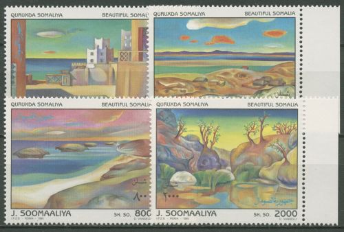 Somalia 1995 Landschaften Gemälde 551/54 postfrisch